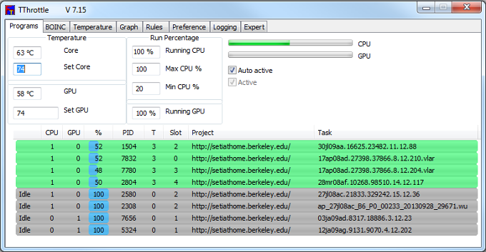 boinc host location